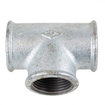 T-koppling galvaniserad muff x muff x muff R8/¼"
