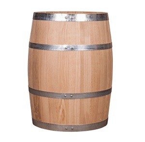 Vattentunnor och planteringsk&auml;rl i Ek Linolja &Oslash;33 x H47cm volym 30lit