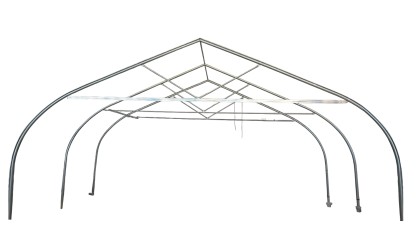 Växthusstomme nockhöjd 4,1m bågavstånd 2m