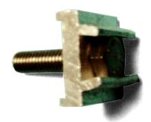 F&auml;stclips i aluminium, h&ouml;ger modell 20 mm f&ouml;r spr&ouml;js,Inklusive bult s/s M6 x 25 mm