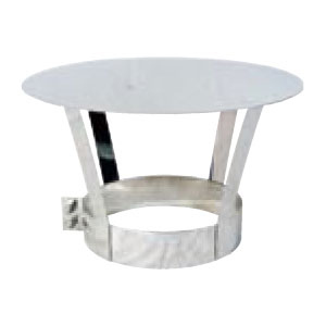 Regnhuv rostfri 32mm, Ø120mm     
