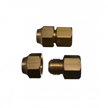 Oljekoppling rak 10mm Cu x R10/⅜" inv.g