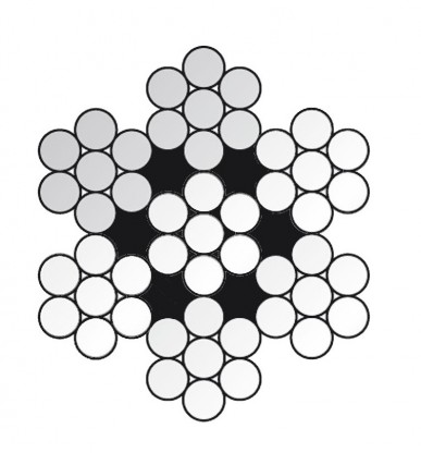 Galv. st&aring;lvajer &Oslash;3mm 7x7 mbl 5,72 kN (1000 mtr)