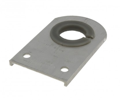 Alum. lagerplatta &Oslash;3/4" L=100/H65 PVC